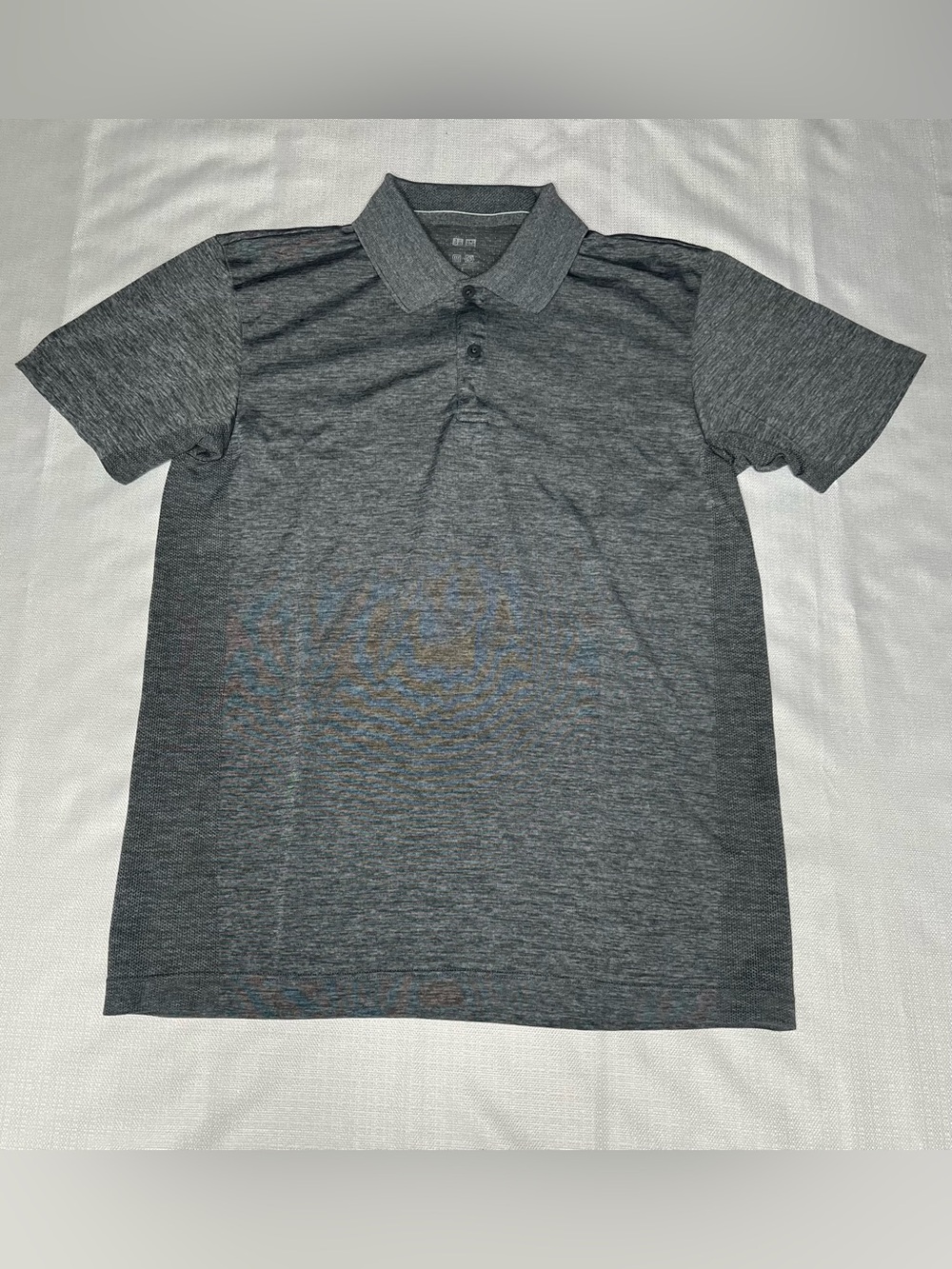 Uniqlo Dry-Ex Golf Polo Dark Gray Heather Shirt - Short Sleeve
